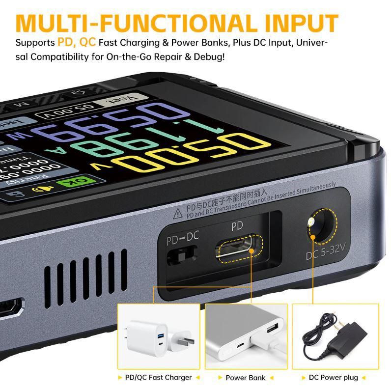 sursa de alimentare dc portabila, ecran 2.8", 0-30v, 0-5a, 150w, fnirsi dps-150 - imagine 5