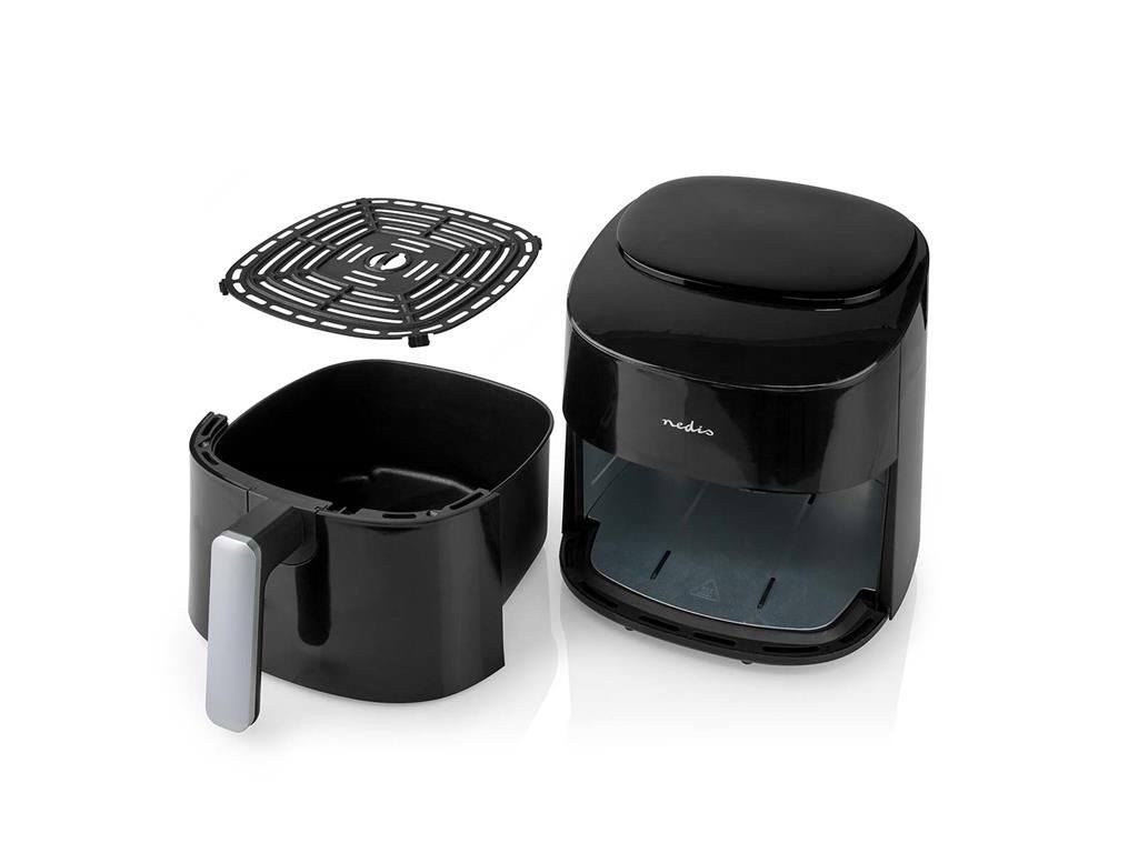 friteuza cu aer cald nedis, 4.2l, temporizator 240min, 6 programe presetate, negru - imagine 5
