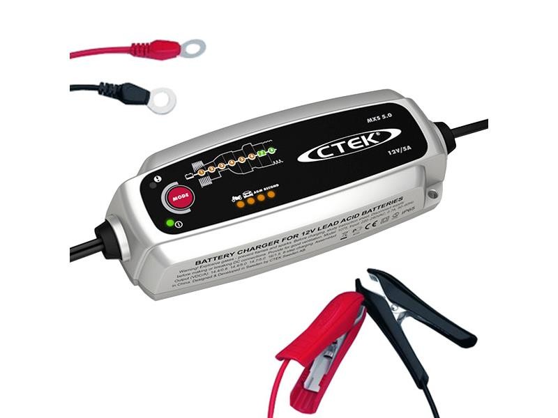 Încărcător de baterii CTEK MXS 5.0 12V 0.8A / 5A cu senzor de temperatură
