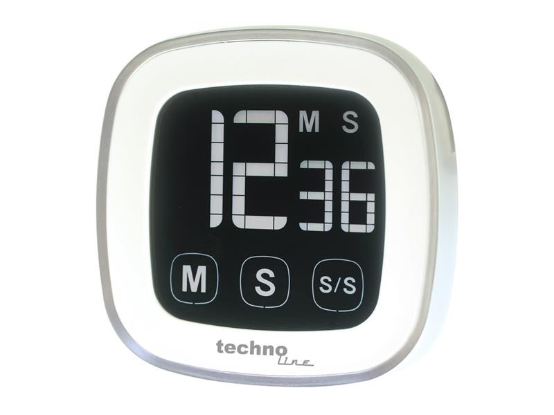 Cronometru digital pentru bucătărie TECHNO LINE KT 400 cu ecran tactil