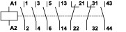 contactorul motorului ces 75.22-230v-50/60hz 004646563