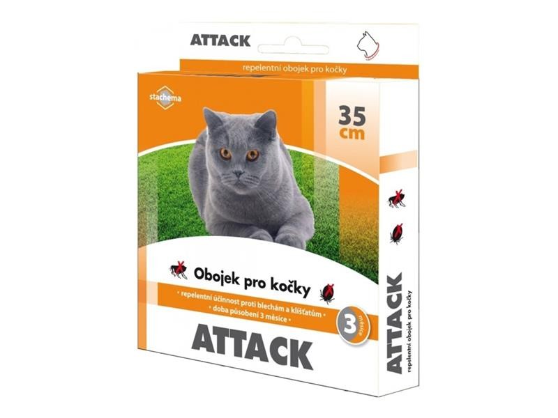 Guler pentru pisici STACHEMA ATTACK antiparazitar¨35 cm