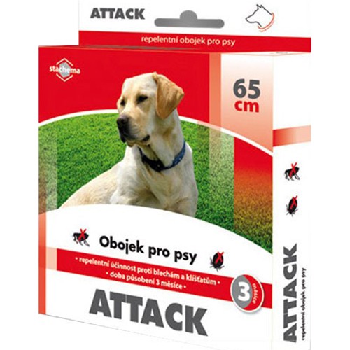 Guler pentru câini STACHEMA ATTACK antiparazitar 65 cm
