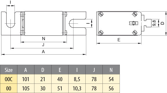 siguranta nhs00/80 uq01 ar 400a/500v 004371123