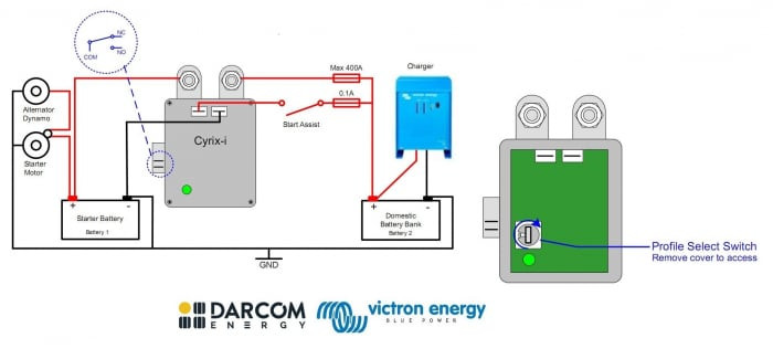 victron energy combinatoarele de baterii cyrix-i 12/24v-400a intelligent combiner