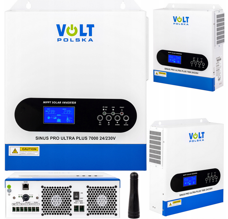 Invertor Off-Grid, Solar Sinus Pro Ultra Plus 7000 24/230v (3500/7000w) wi-fi + 100a mppt (60-500v), Volt Polska - imagine 9