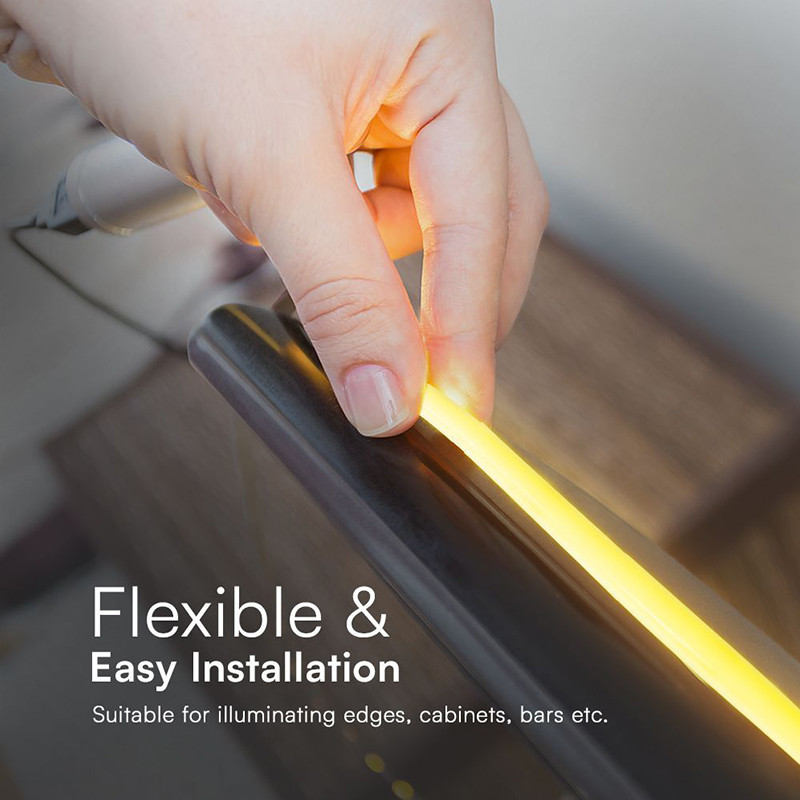 banda led cob 12.5w/m 220-240v ip65 4000k rola 10m - imagine 6