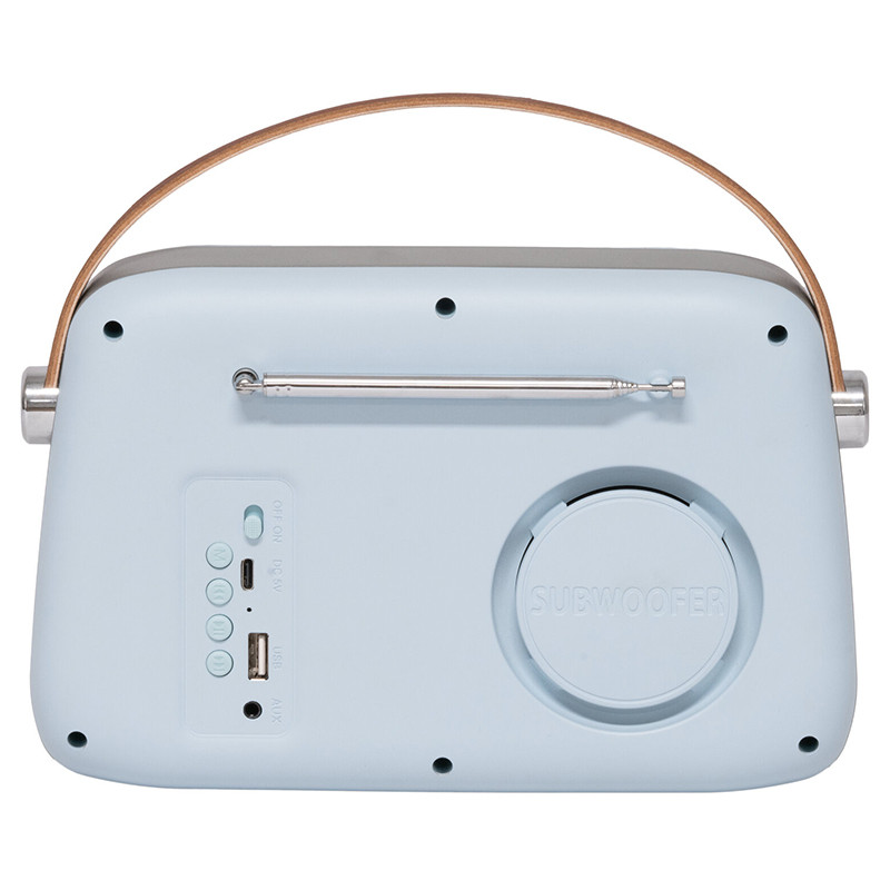 radio fm/dab portabil vintage 30w cu functie bluetooth/aux - imagine 3