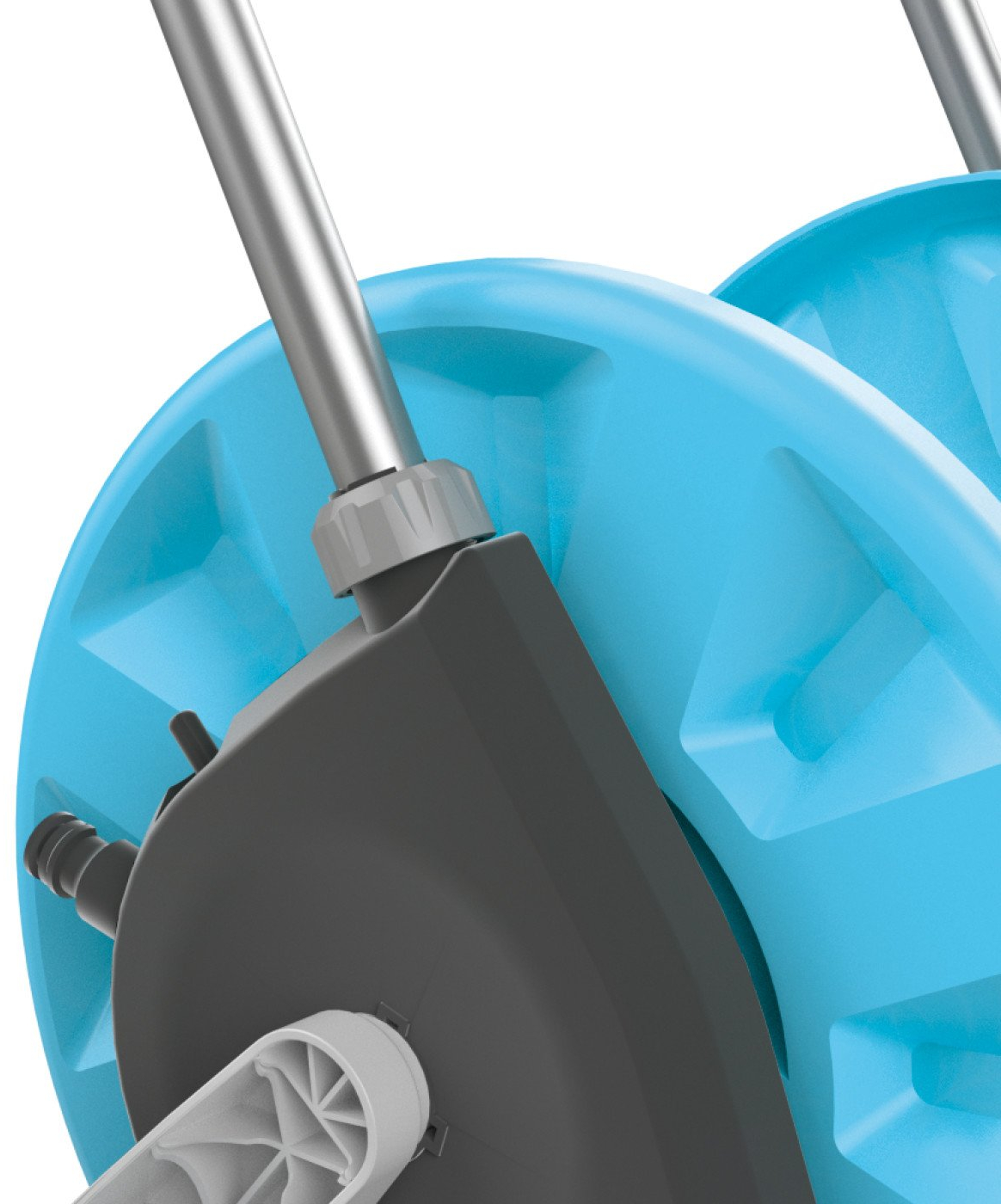 carucior cu tambur pentru furtun de gradina cellfast compact, 1 2 , 45m - imagine 4