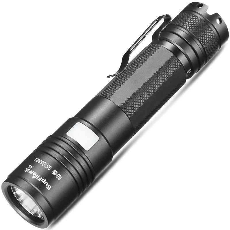 lanterna led supfire a5, 300lm, 200m incarcare usb, negru