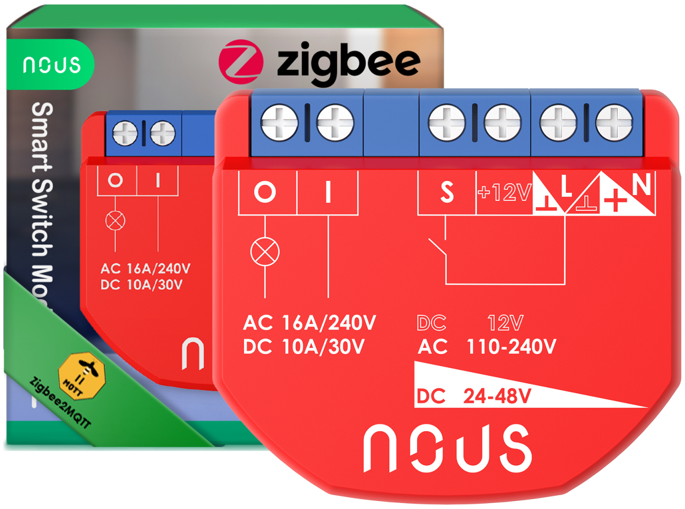 releu inteligent nous b2z, 16a, zigbee, 1 canal pm, monitorizare energie