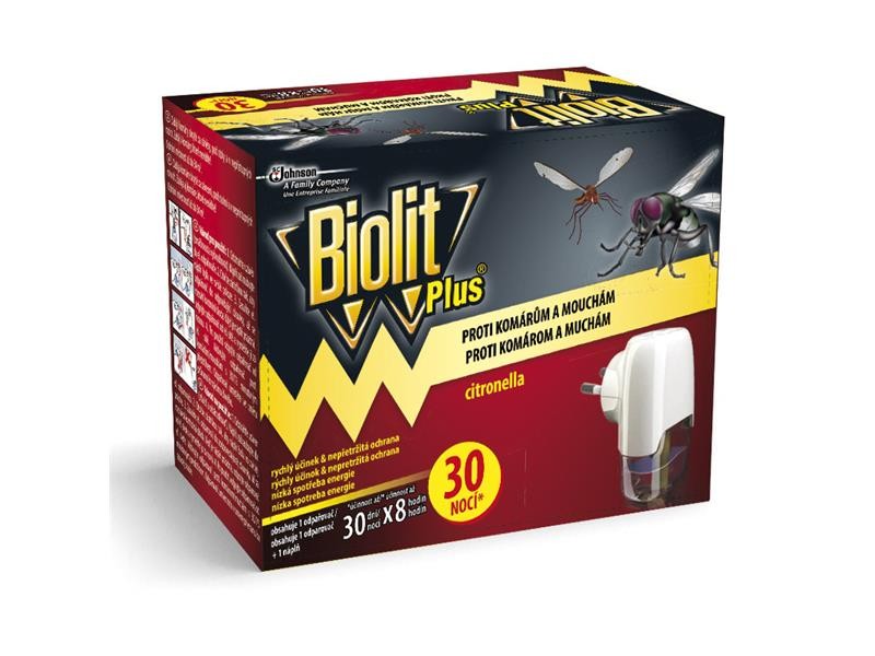 Vaporizator electric biolit plus 30 de nopți - împotriva muștelor și țânțarilor 31ml