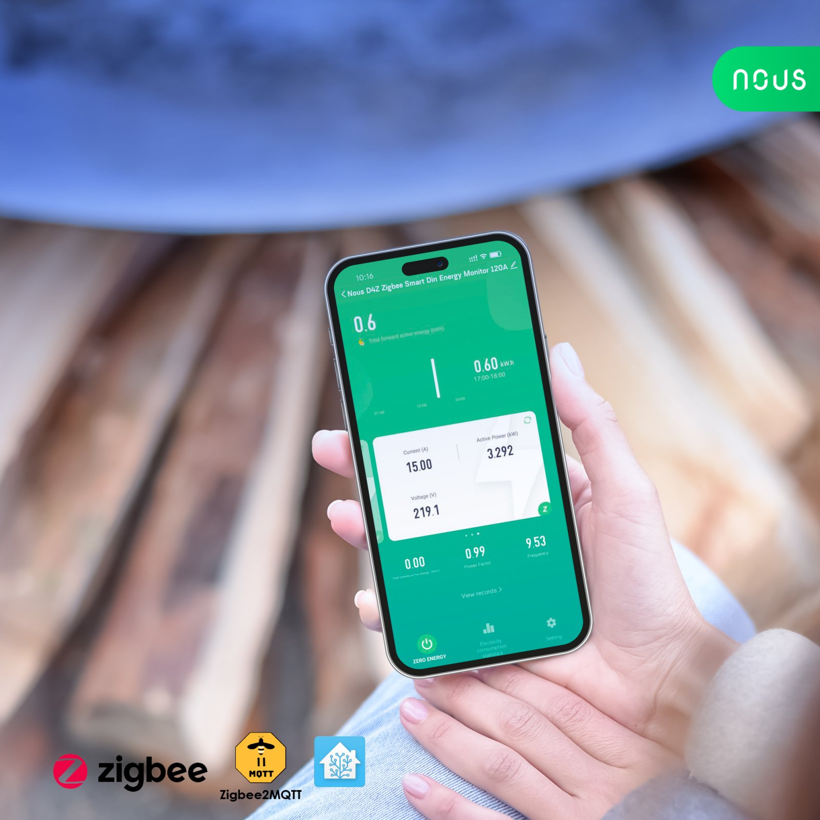contor electric nous d4z zigbee smart din 120a, monitor consum in timp real , montare pe sina din - imagine 10