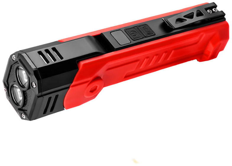 lanterna multifunctionala led superfire gm06, usb-c, 1500mah, 355lm, 216m, power bank, lumina rosie, prindere magnetica, ip44 -