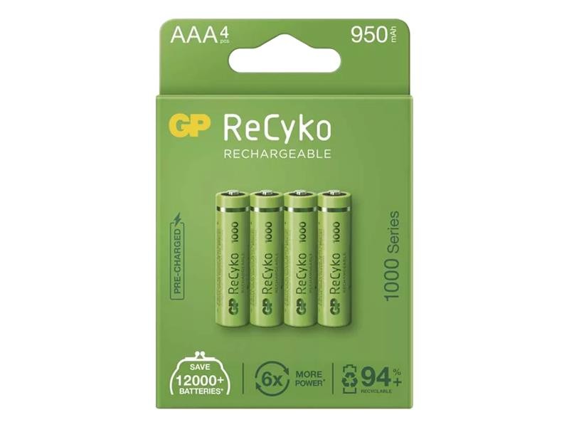 Baterie AAA (R03) reîncărcabilă 1,2V / 950mAh GP Recyko 4buc