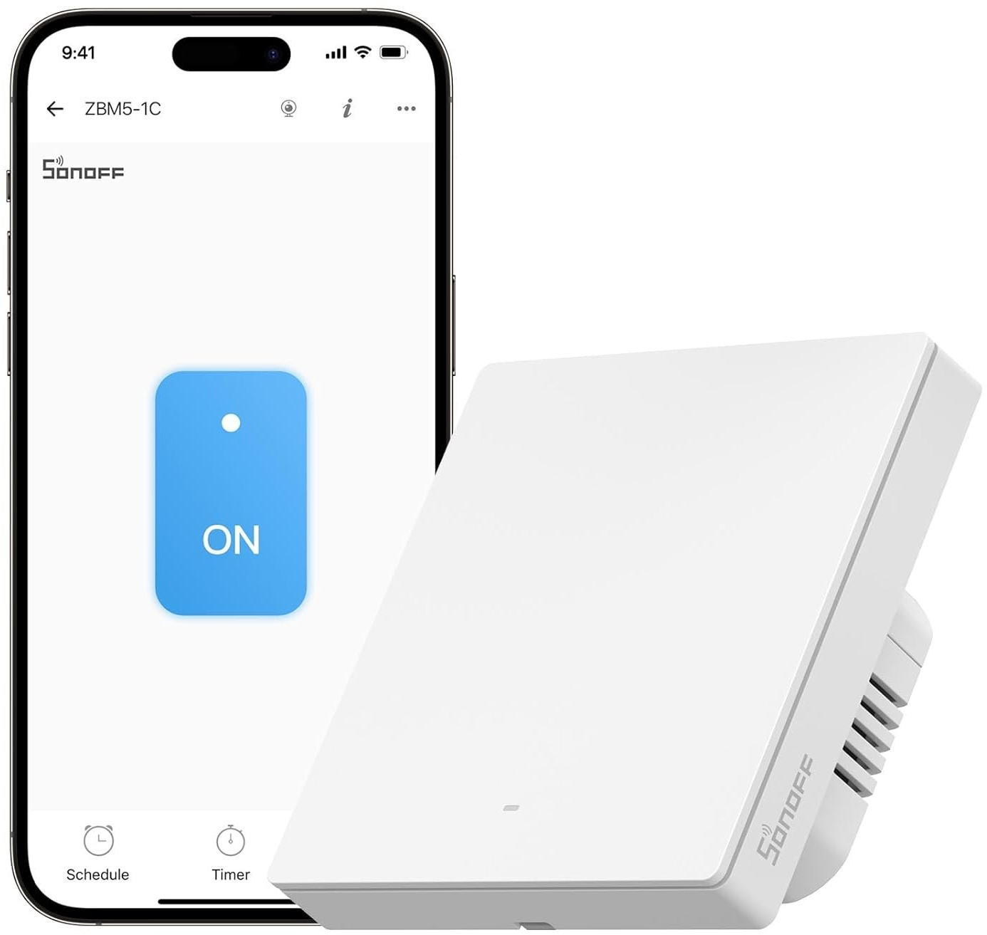 intrerupator inteligent sonoff zbm5-1c-86w ,zigbee, 1 canal, 10a
