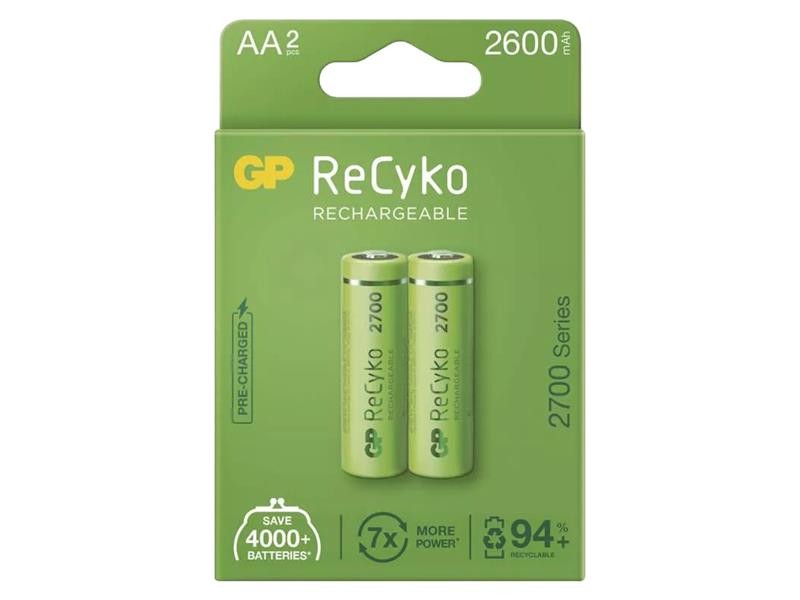 Baterie AA (R6) reîncărcabilă 1,2V / 2600mAh GP Recyko 2buc