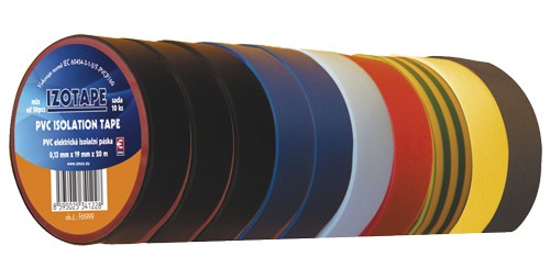 Banda izolatoare PVC 19 / 20m amestec de culoare EMOS 10buc