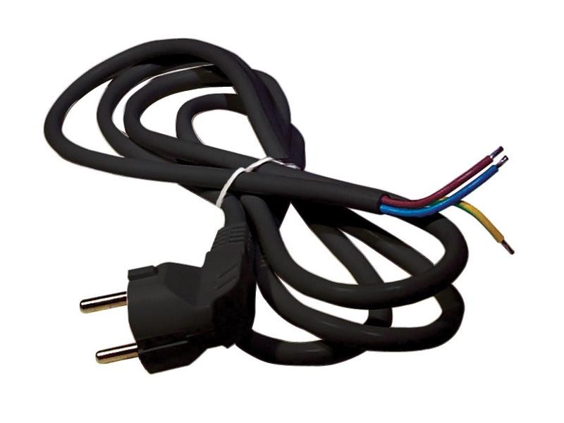 Cablu de alimentare PVC 3x1,5mm 5m negru