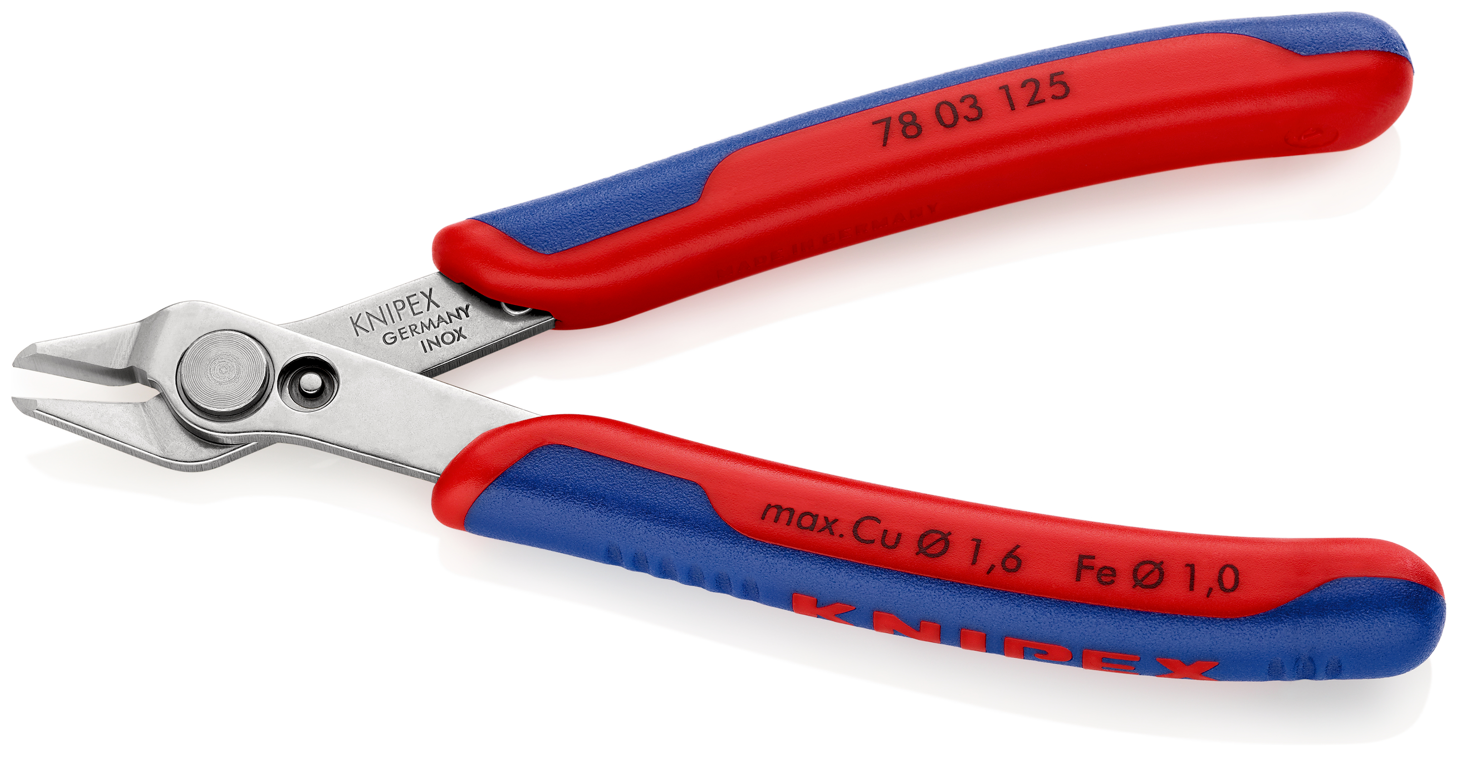 Cleste sfic electronisti Knipex Super Knips ESD cu tais fara tesire cap slefuit si maner multicomponent 125 mmKnips® - imagine 2