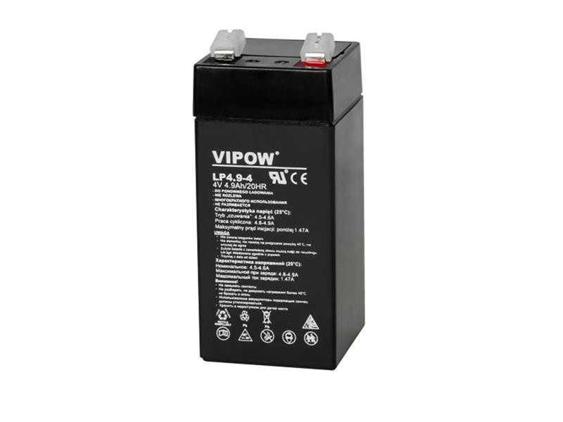 Baterie de plumb acid sigilată 4V 4.9Ah VIPOW