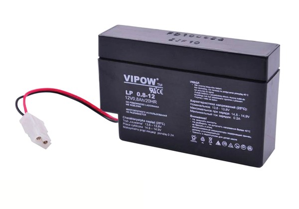 Baterie sigilată cu plumb acid 12V 0.8Ah VIPOW