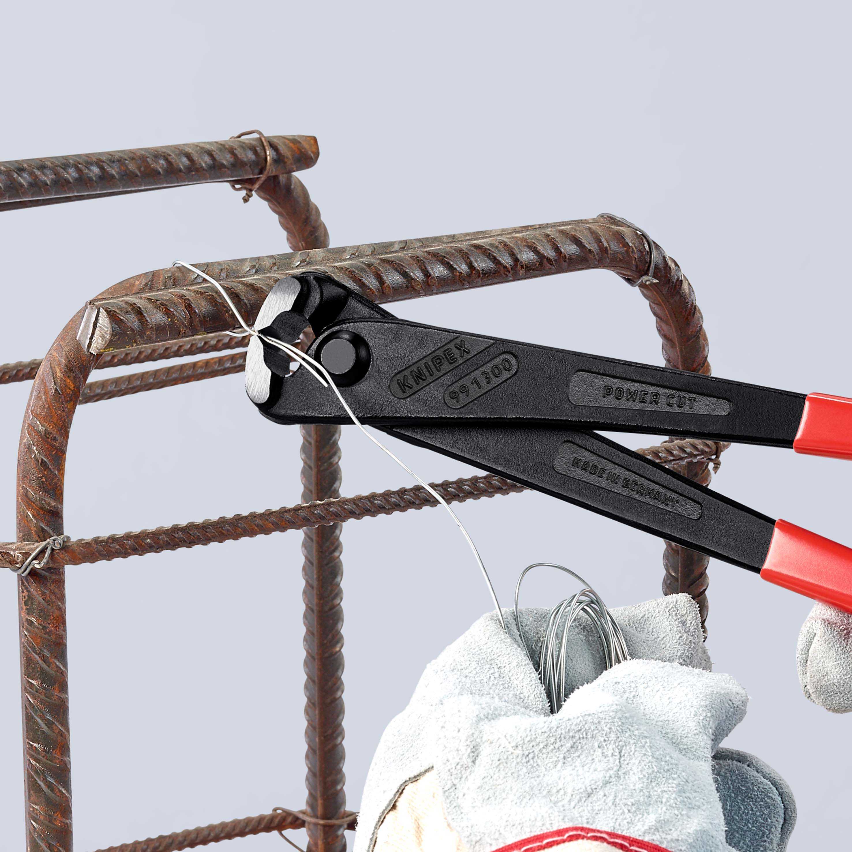 Clește de Forță KNIPEX 99 11 300 SB pentru Fierari-Betoniști, Efort Redus cu 25% Tăișuri călite suplimentar - imagine 2