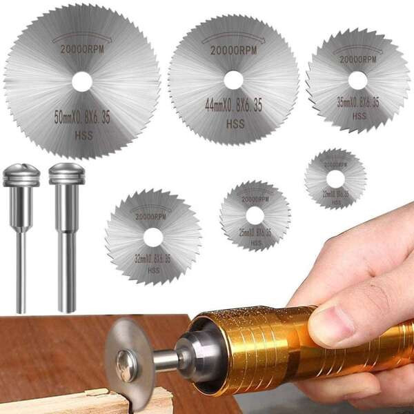 Set Mini Lame pentru dremel moni polizor set 5 buc tăieri precise Miniark diametre 22,25,32,35,44 mm - imagine 4