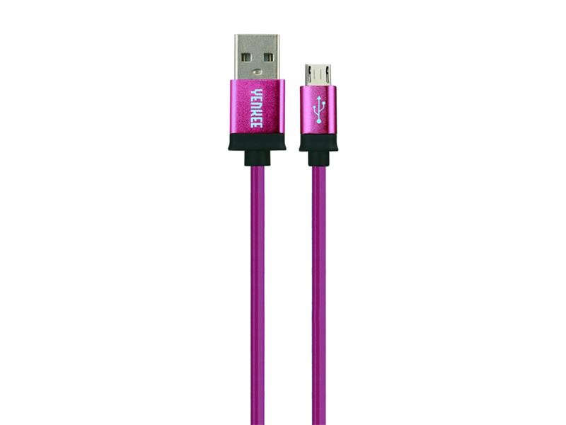 Cablu YENKEE YCU 201 BPE USB / Micro USB 1m violet