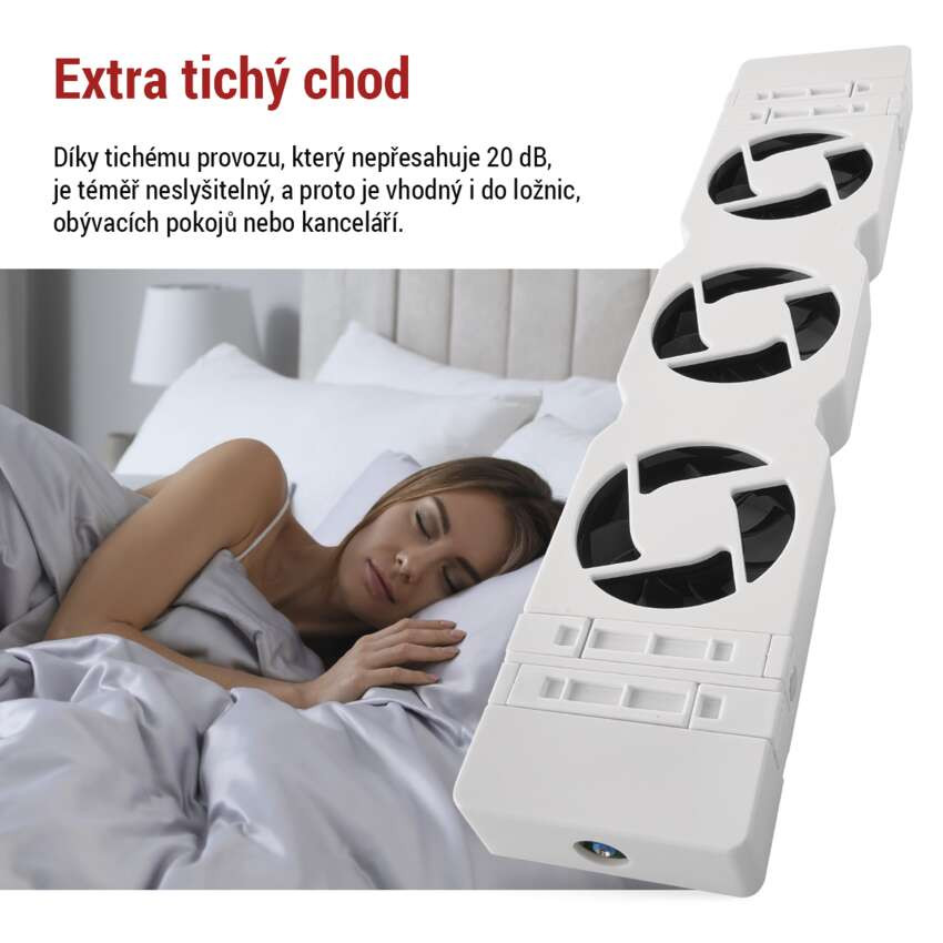 Ventilator de radiator TRIO, alb, Sistem de economisire a energiei , ventilatie eficienta - imagine 38