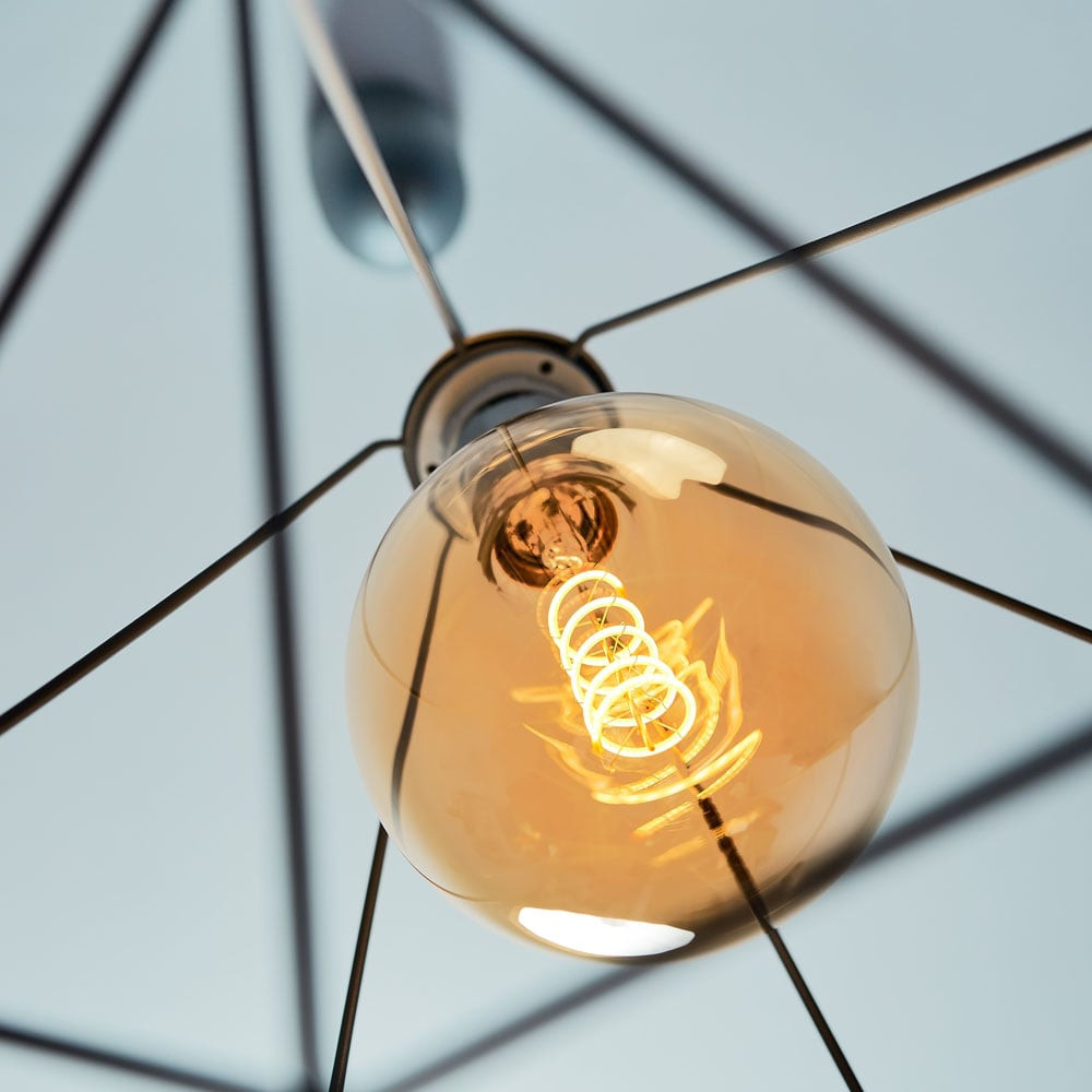 bec inteligent shelly vintage g125, dimmer, wi-fi, e27, 4w, 260 lm, control aplicatie, compatibil amazon alexa si google assista - imagine 2