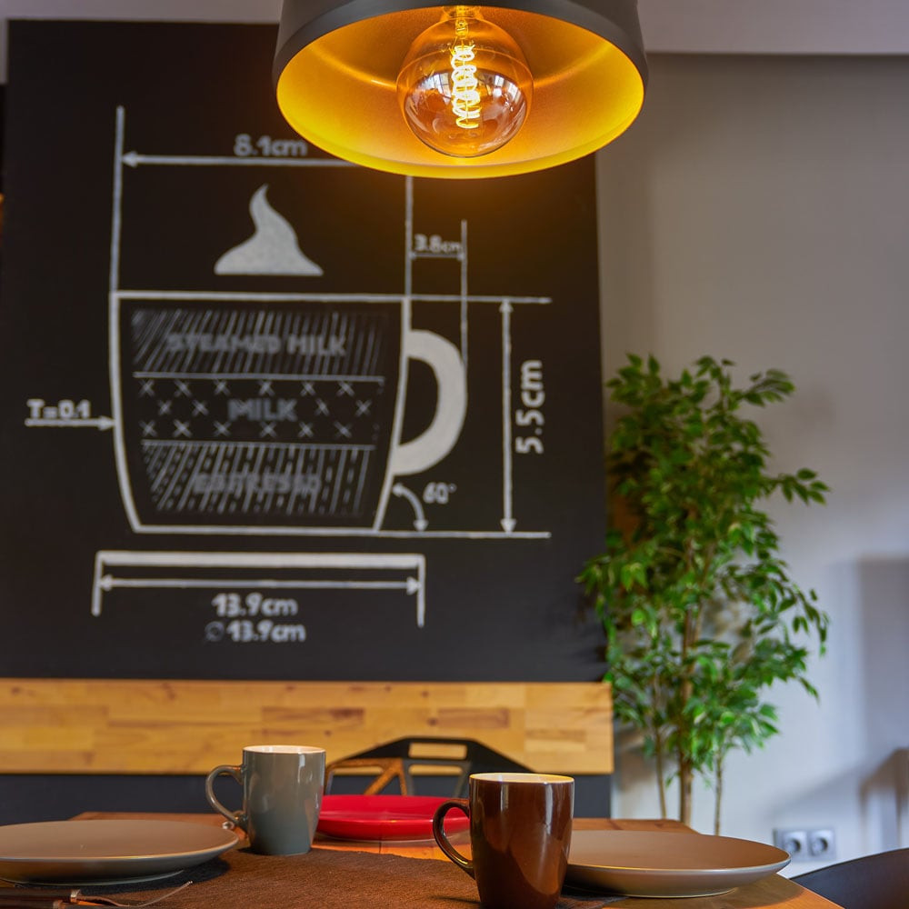 bec inteligent shelly vintage g125, dimmer, wi-fi, e27, 4w, 260 lm, control aplicatie, compatibil amazon alexa si google assista - imagine 4