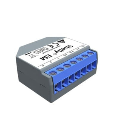 shelly em contor de energie monofazat cu 2 canale cu controlul contactorului - imagine 2