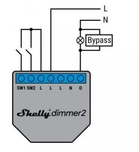 shelly bypass r2 (accesoriu pentru shelly 1l si shelly dimmer 2) - imagine 2