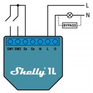 shelly bypass r2 (accesoriu pentru shelly 1l si shelly dimmer 2) - imagine 3