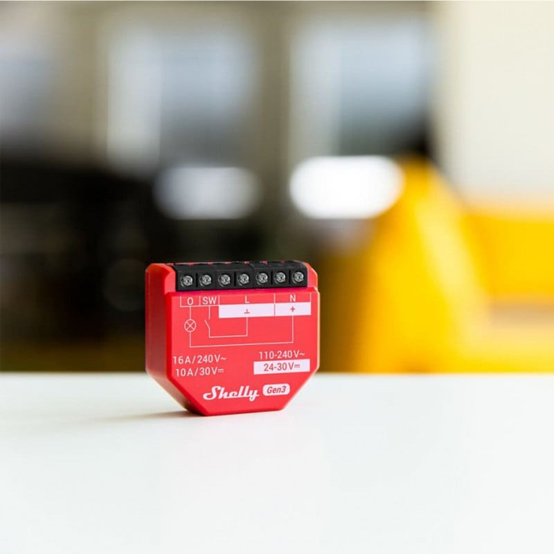 releu inteligent shelly 1pm gen3, 1 canal, 16a, wifi, functie de monitorizare consum - imagine 4