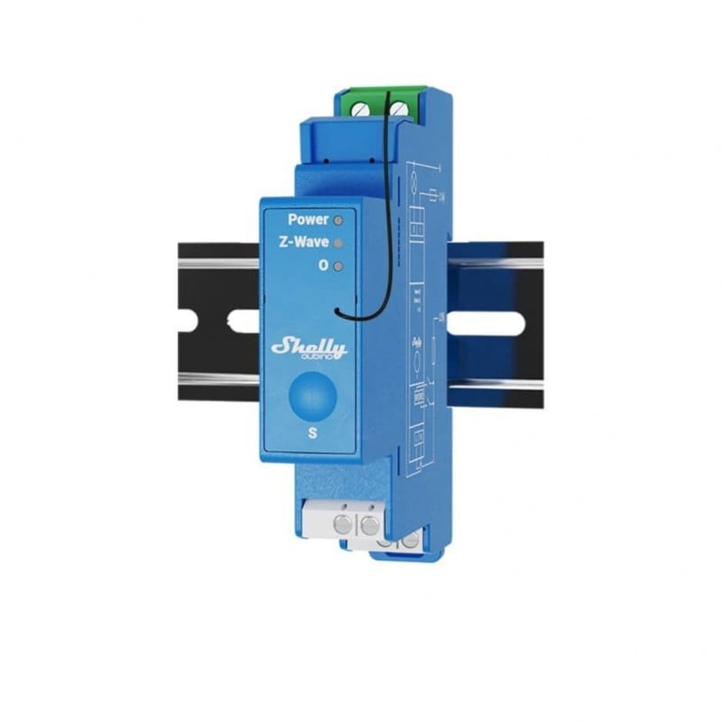 releu inteligent shelly qubino wave pro 1, 16a, 1 canal, z-wave - imagine 4