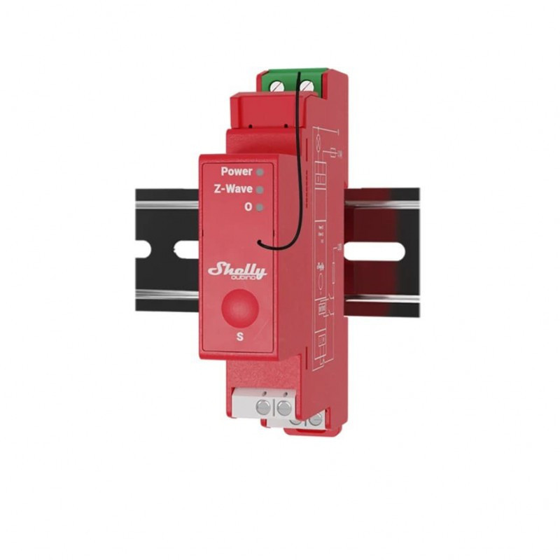 releu inteligent shelly qubino wave pro 1pm, 16a, 1 canal, masurarea consumului, z-wave - imagine 4