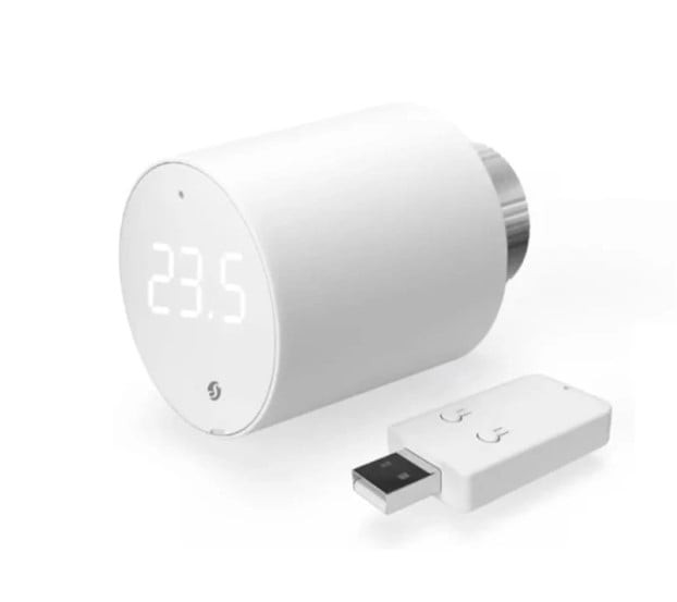 pachet de 2 valve termostatice pentru calorifer shelly blu trv, cu hub bluetooth inclus in pachet - imagine 3