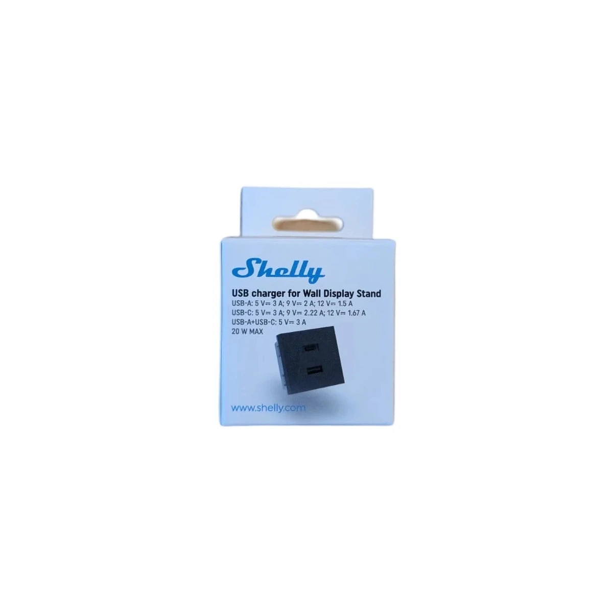 adaptor usb pentru suportul shelly wall display negru - imagine 2