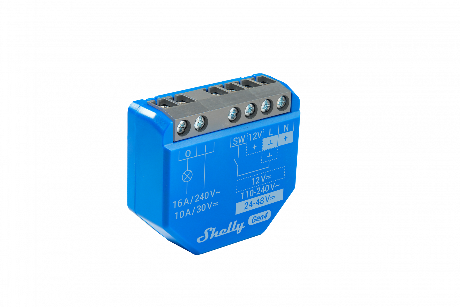 releu inteligent shelly 1 gen4, 1 canal, 16a, multiprotocol (wifi, bluetooth, matter, zigbee), contact uscat - imagine 3