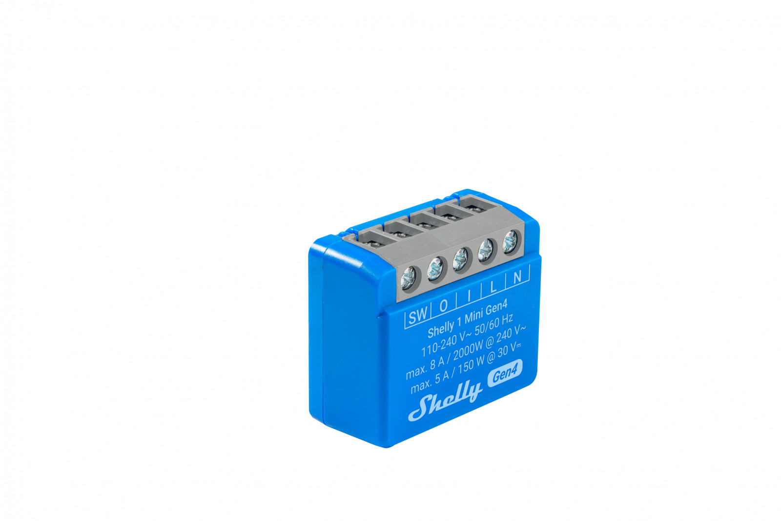 releu inteligent shelly 1 mini gen4, 1 canal, 8a, multiprotocol (wifi, bluetooth, matter, zigbee), contact uscat - imagine 3