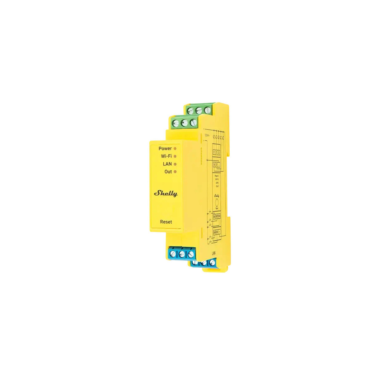 shelly pro rgbww pm controler inteligent pentru benzi led 12 24v (lan, wifi, bluetooth), integrare home assistant - imagine 2