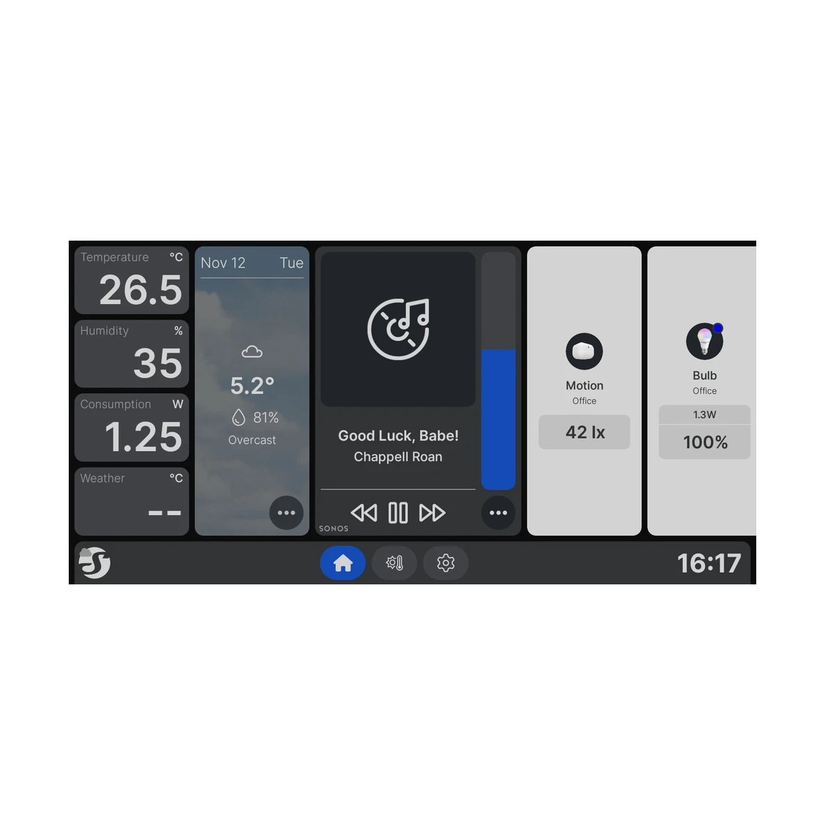 display smart cu intrerupator integrat shelly wall display x 2 negru, ecran 6.95 , integrare nativa home assistant - shelly - imagine 2