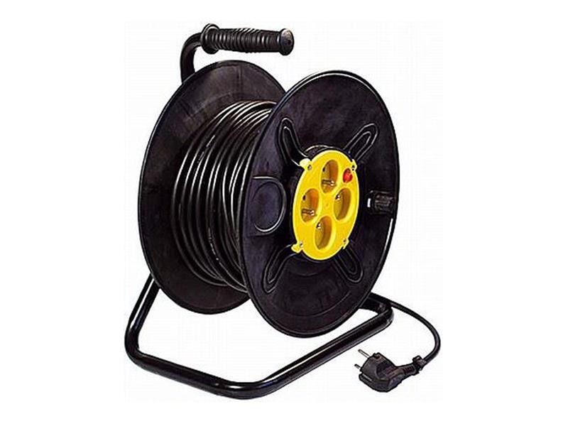 Cablu prelungitor pe tambur – 4 prize 50m HADEX L194