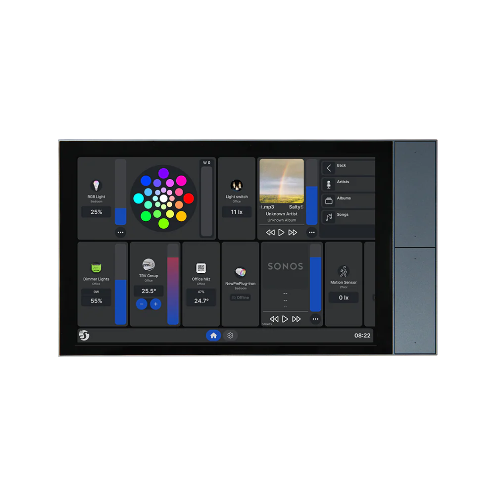 shelly wall display xl negru , panou tactil smart 10.1, ³ pentru control central al casei - imagine 2