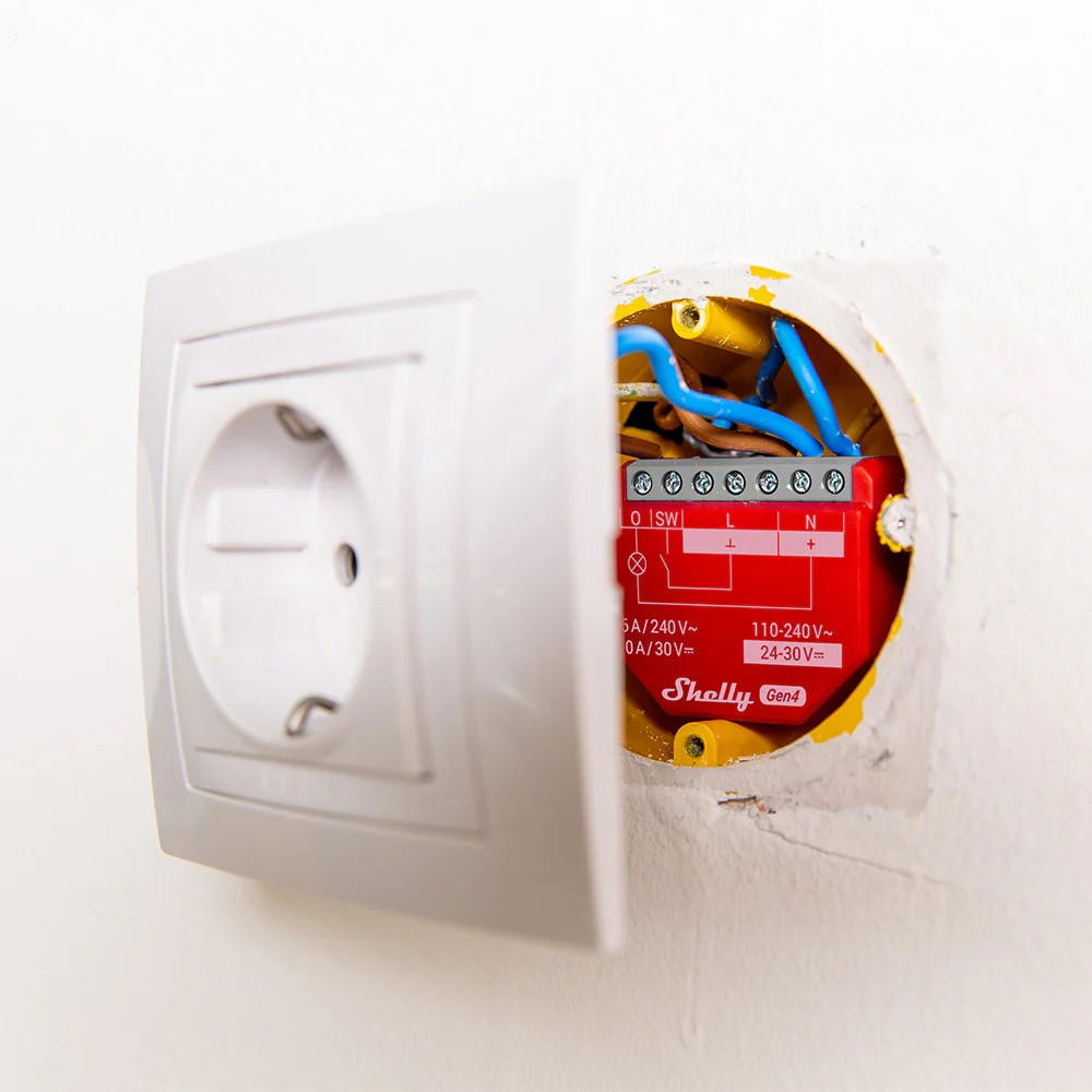 pachet de 4 x shelly 1pm gen4 , releu inteligent wifi, matter, zigbee, bluetooth cu masurare consum - imagine 3