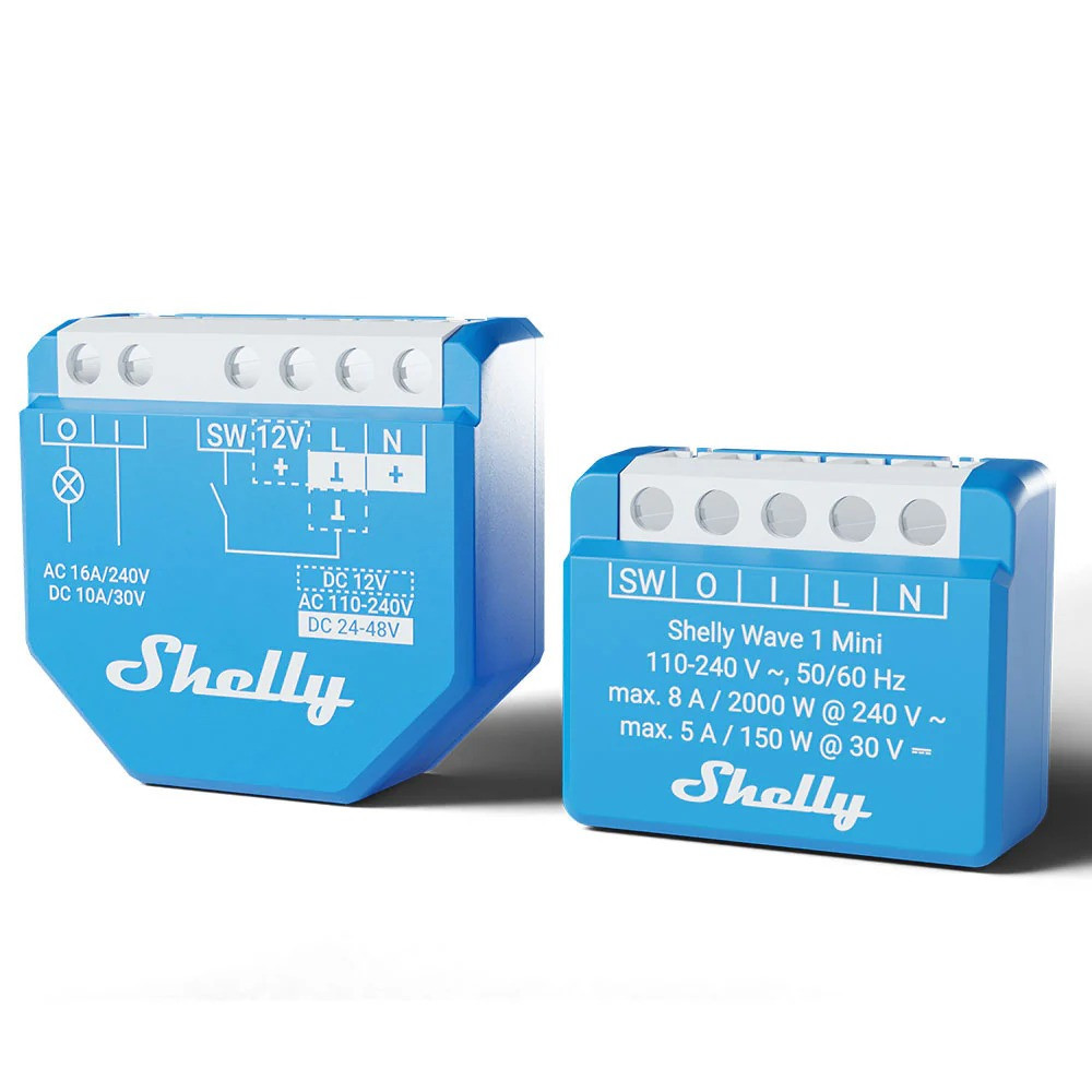 shelly wave 1 mini lr , releu inteligent z-wave long range pentru control automatizat - imagine 3