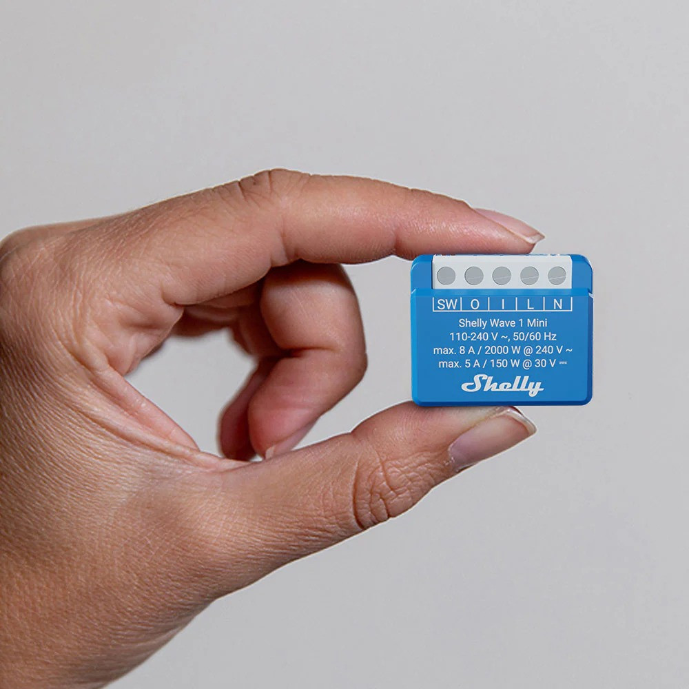 shelly wave 1 mini lr , releu inteligent z-wave long range pentru control automatizat - imagine 4