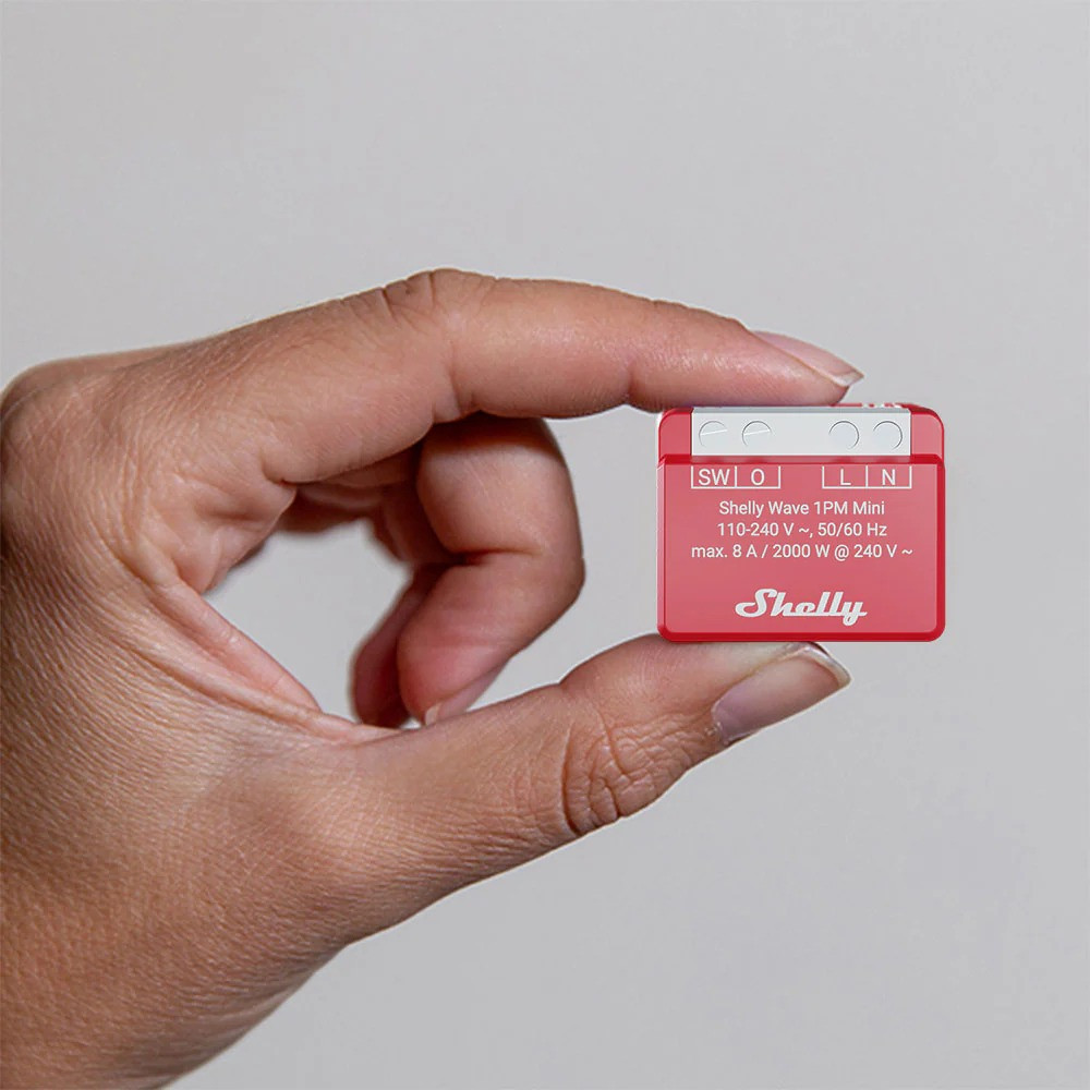 shelly wave 1pm mini lr , releu inteligent z-wave long range cu masurare consum - imagine 4